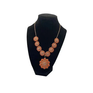 Premier Designs Jewelry Peachy Keen 50 Necklaces Orange and Goldtone
